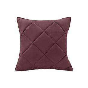 Almofada Decorativa Nina Matelassê 48X48 Veludo Vinho