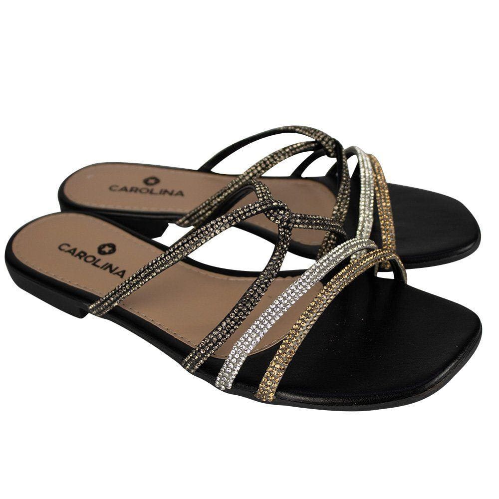 Rasteira Parabela Ouro Feminina