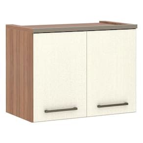 Armário Aéreo Modulado 2 Portas 95cm Vanilla C/Linho