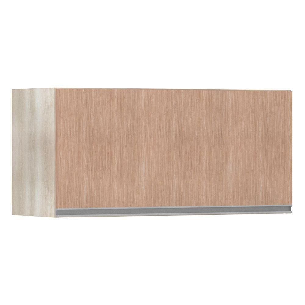 Armário Basculante 80cm 1 Porta Lis Legno Crema C/Cumaru
