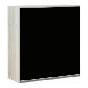 Armário Luciane 70cm 2 Portas Lis Legno Crema C/Preto Tx