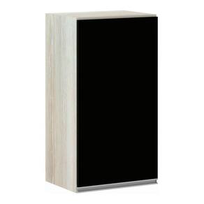 Armário Luciane 40cm 1 Porta Lis Legno Crema C/Preto Tx