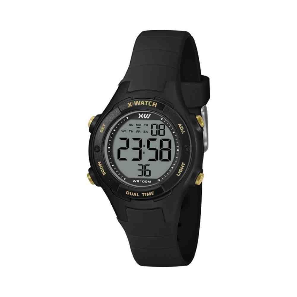 Relógio Preto X-Watch Mini-X Xkppd095 Bxpx