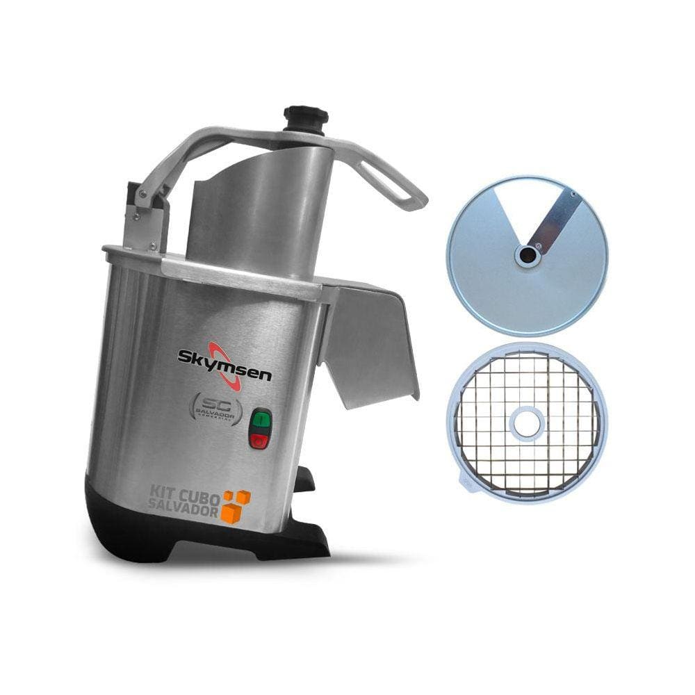 Processador de Alimentos Corte Fatias 14mm e Cubos 20mm PA7 PRO 14x20x20mm (Frutas) Bivolt - Skymsen