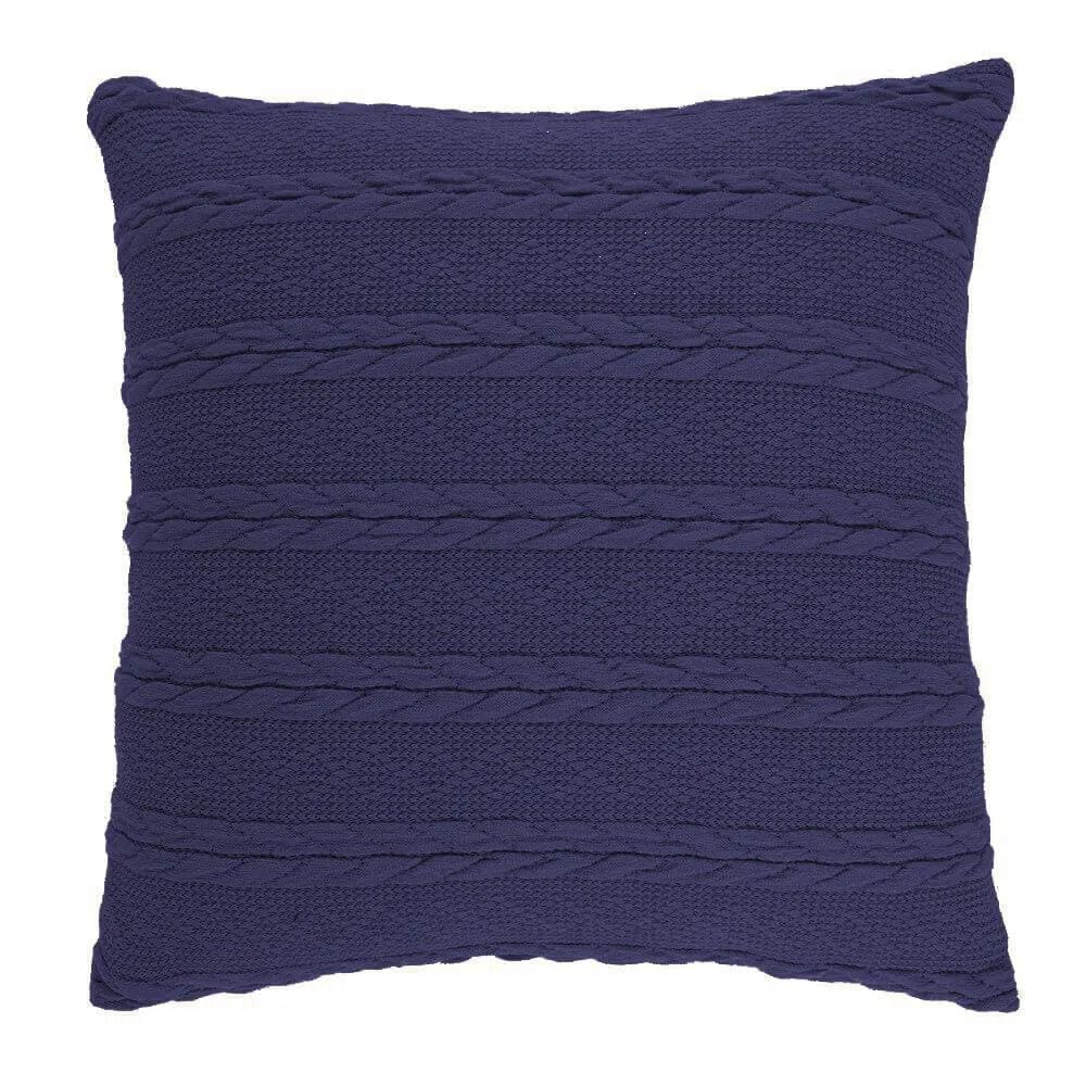 Capa De Almofada Versales 43 X 43 - Jolitex Azul Marinho