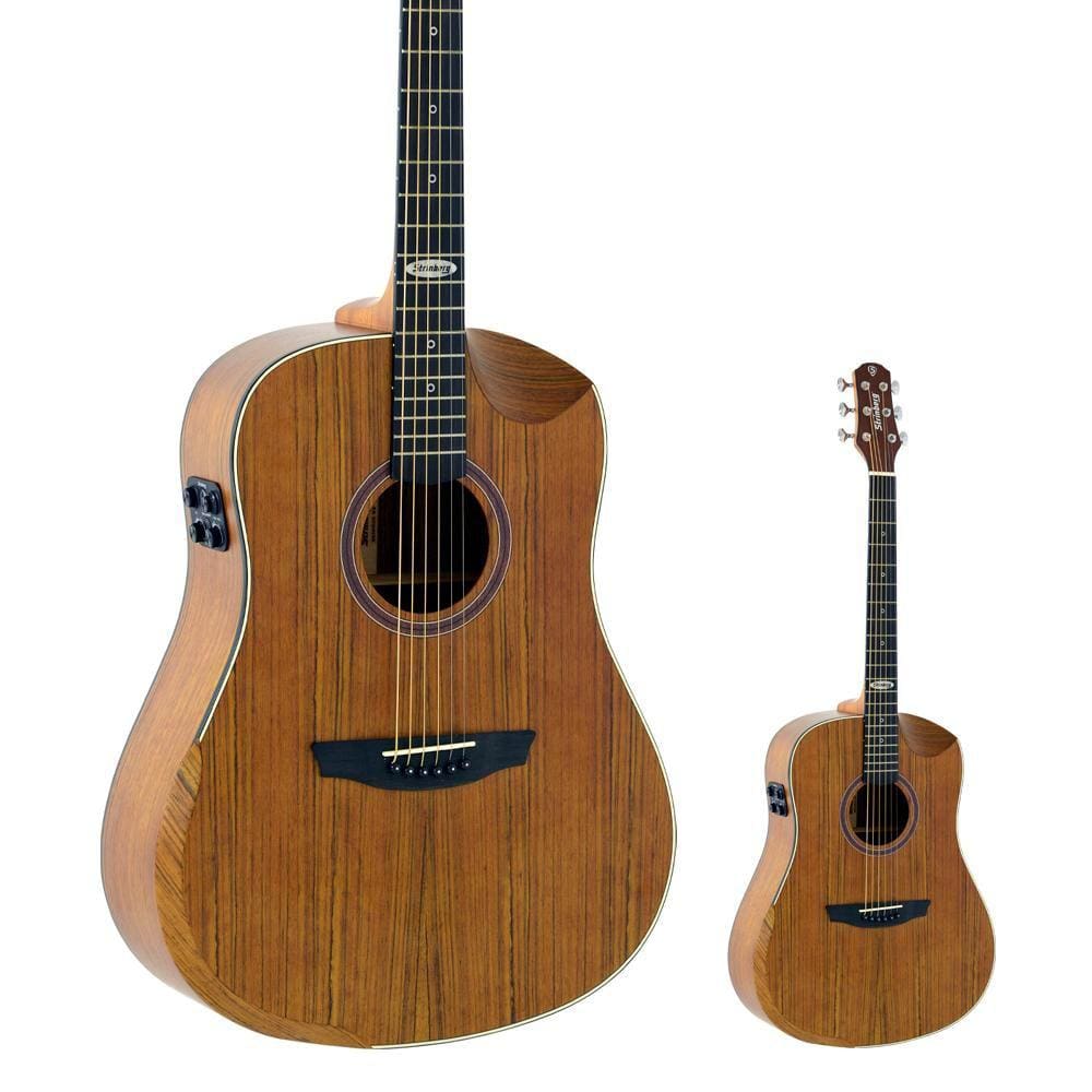 Violão Elétrico Folk Aço com Efeitos Strinberg SD301HCR WS Galaxy e Bag