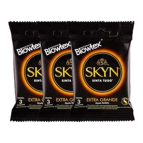 Kit 3 Preservativos SKYN Grande c/ 3 Unidades cada