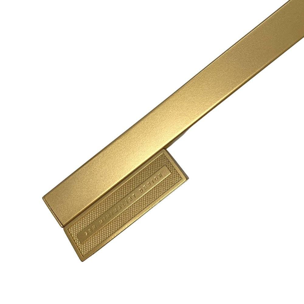 Puxador Alça Dupla Porta Minimalist 800Mm Dourado Matte Zen