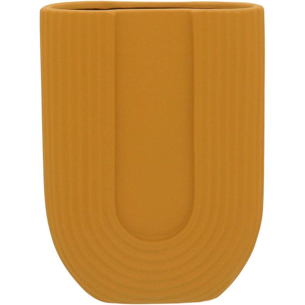TURIM VASO 28x21x9cm CERÂMICA AMARELO