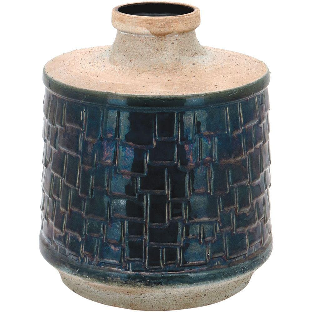 HOME&CO MERLION VASO 36x35x35cm CERÂMICA AZUL