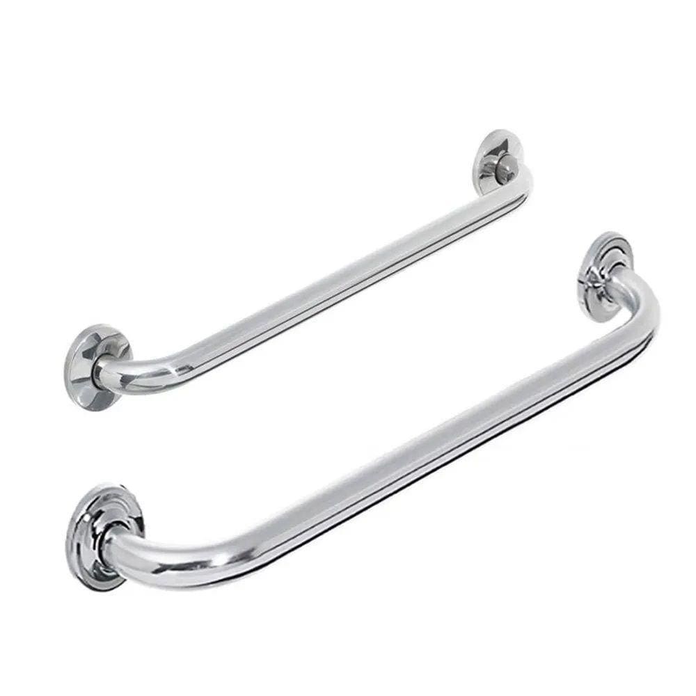 Alça Apoio Barra Inox Kit 2 Und 40 Cm E 50 Cm Acessibilidade