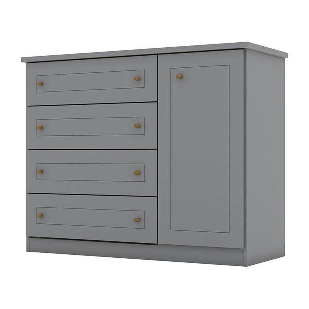 Cômoda Mississipi Cinza - Henn