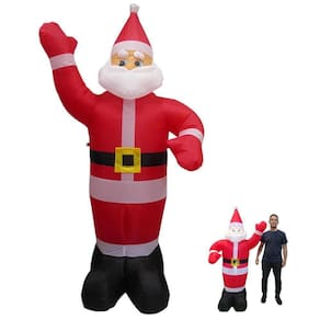 Papai Noel Gigante Natal 1.90 M Led Enfiete 110V Inflavel