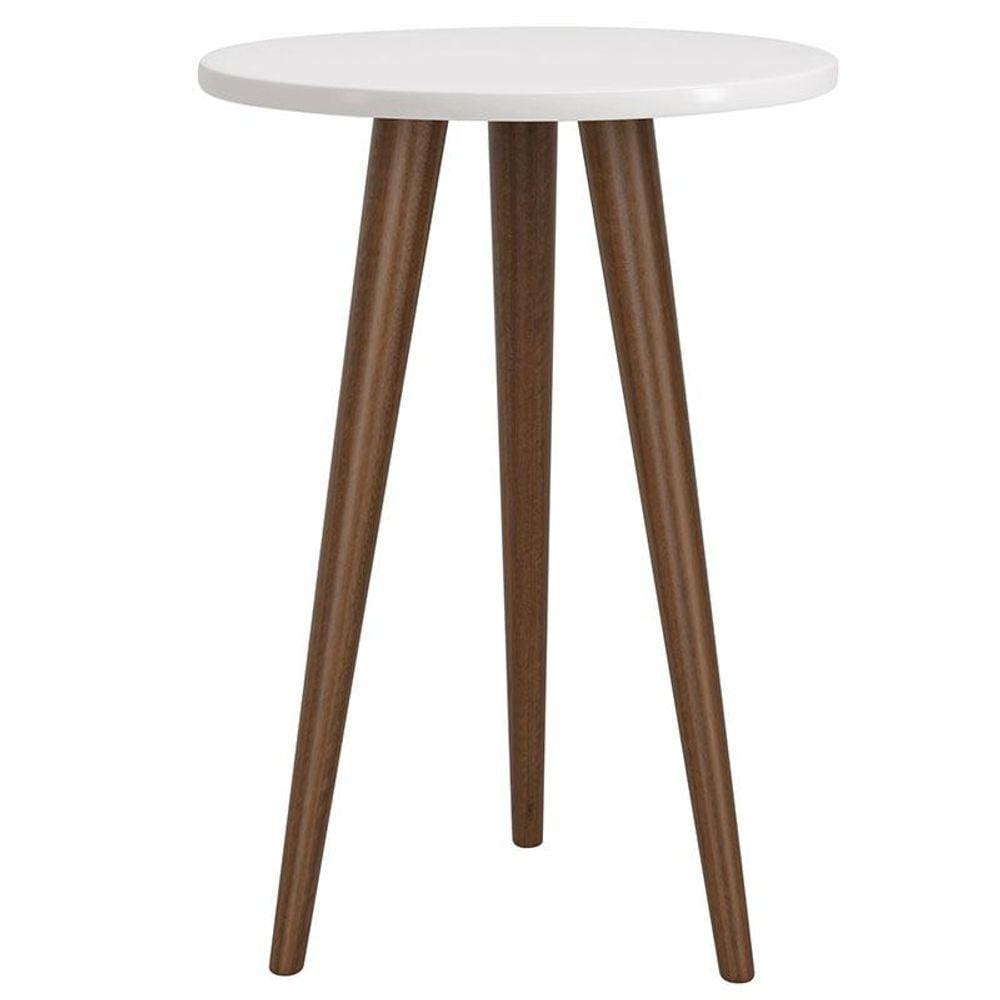 Mesa de Canto Theo Branco Amadeirado - Reller