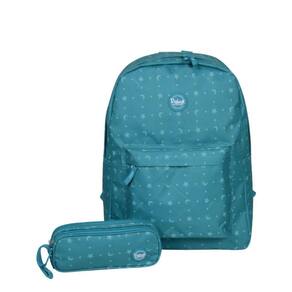 Kit Escolar Juvenil Mochila Impermeável RK2332 + Estojo Duplo RK2342 Rabisk Stars