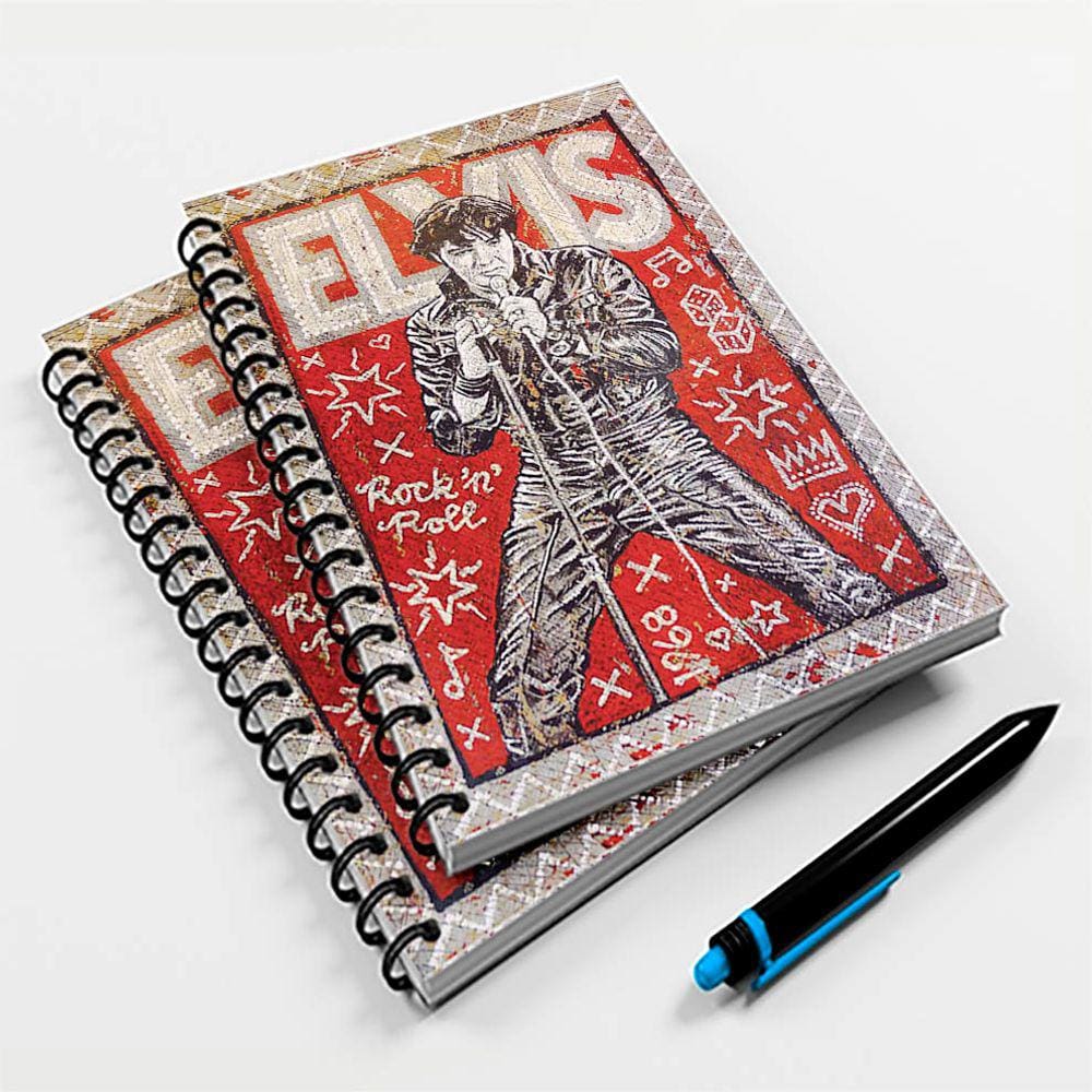 Caderno Universitário 96 Fls Rock Elvis