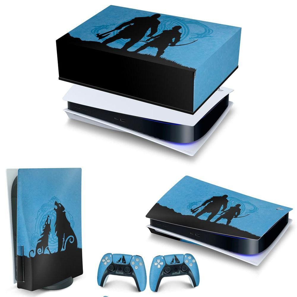 Skin PS5 Controle Playstation 5 Adesivo - God of War Ragnarok