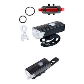 Lanterna De Bike Dianteiro E Traseiro Led Recarregável