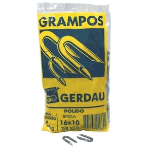 Grampos Gerdau para Cerca Galvanizado 7/8x9 1kg - Embalagem com 20 Unidades