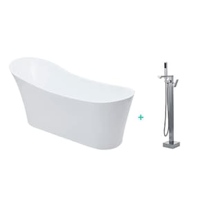 Kit Banheira Azurita e Misturador Pingoo.casa - Prata