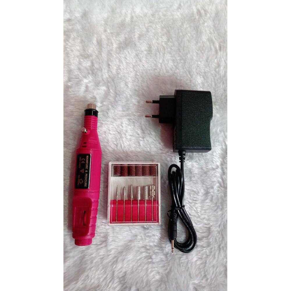 Lixa Elétrica Unha Manicure Acessórios Portatil Profissional