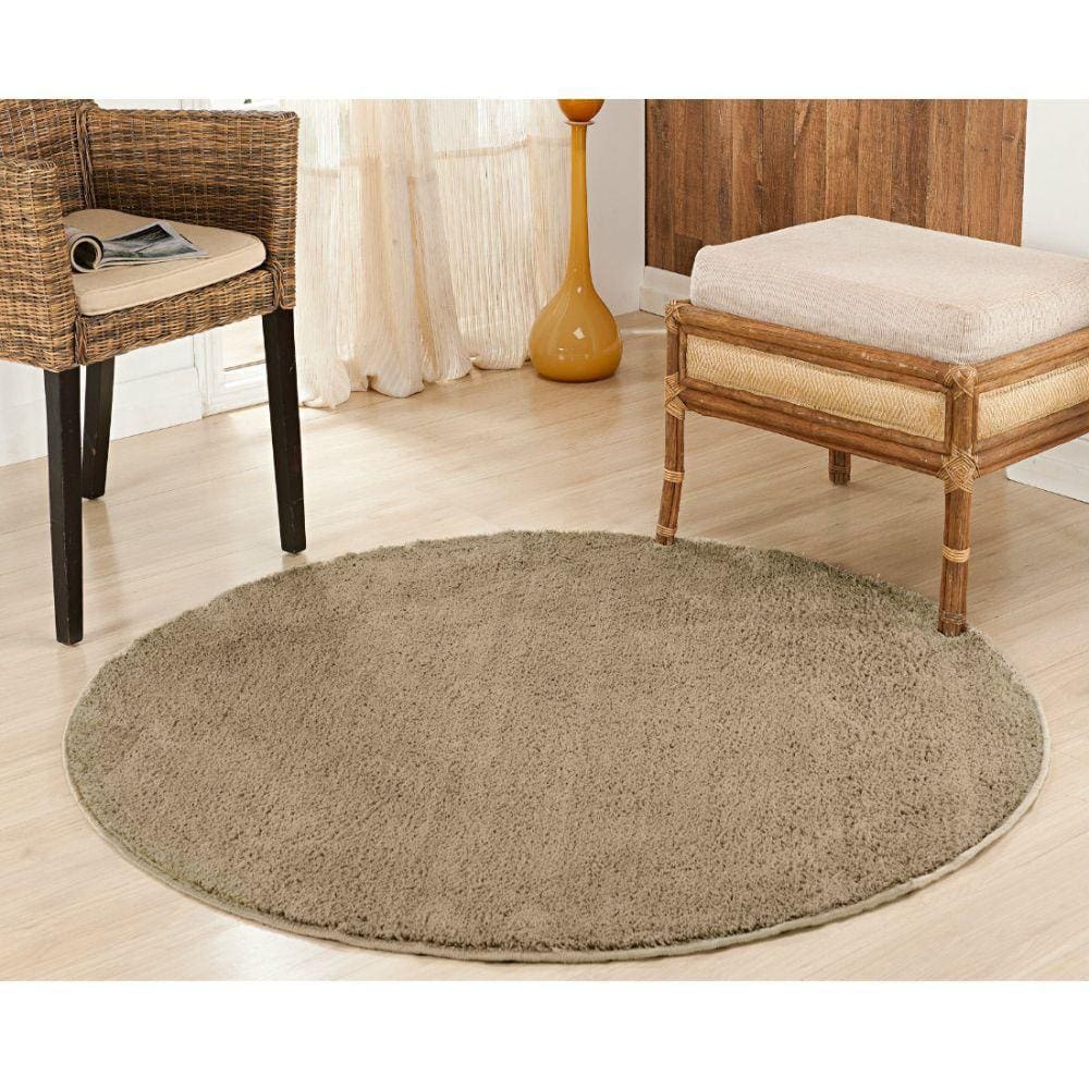 Tapete Sala Esc. 1,50 Redondo Antider. Trigo Classic