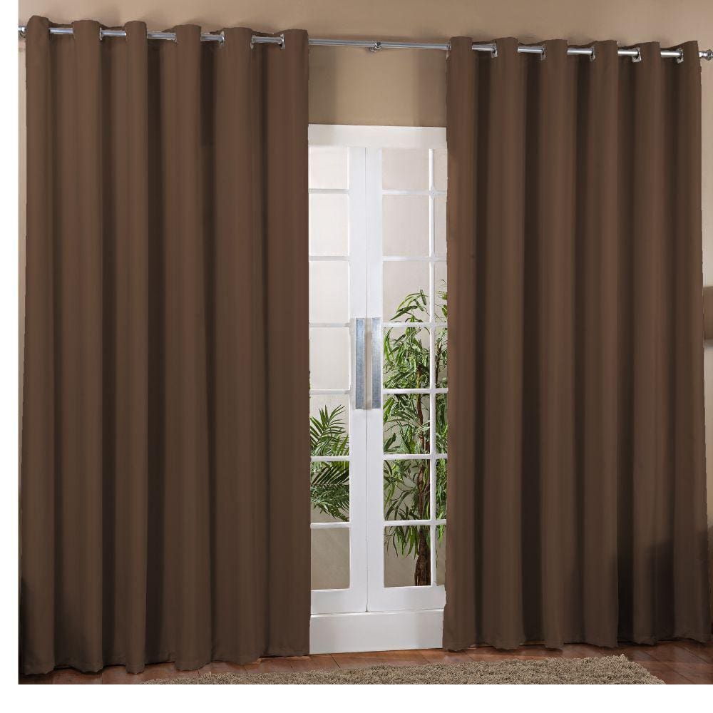 Cortina para sala ou quarto 4,00m x 2,80m Blackout Tecico p/ varão de 3 metros - Bege
