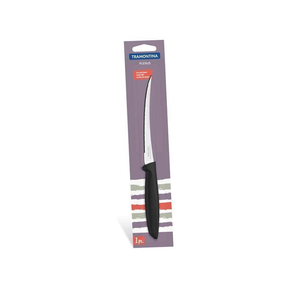 Faca Para Tomate 5 Plenus Preto Lamina De Aco Inox E Cabo De Polipropileno Tramontina