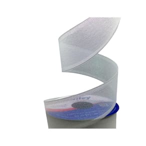 Fita Metal Lame Aramada Branca 36Mm Rolo Com 9,14 Metros