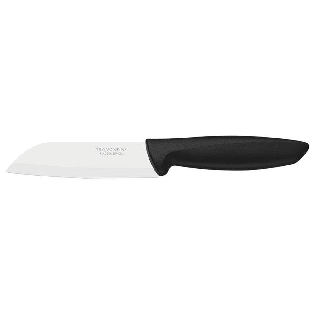 Faca Para Corta E Picar 5 Plenus Preto Lamina De Aco Inox E Cabo De Polipropileno Tramontina
