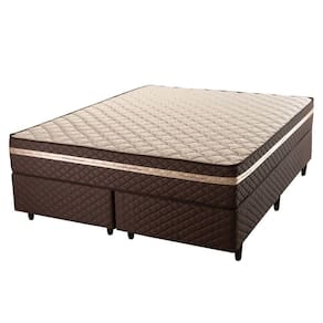 Cama Box Queen Molas Ensacadas com Base Sommier 158x198x64cm Fenix Special Hellen Colchões Marrom