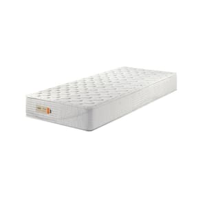 Colchão Solteiro D33 Malha 088x188x25cm Ecoline Ecoflex Branco
