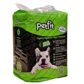 Tapete Higiênico Pet Para Cães Com Carvão Ativado de Bambu 60x80 cm Super Absorvente Premium Descartável