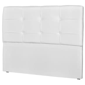 Cabeceira Casal 160Cm London Corino Branco - Js Móveis