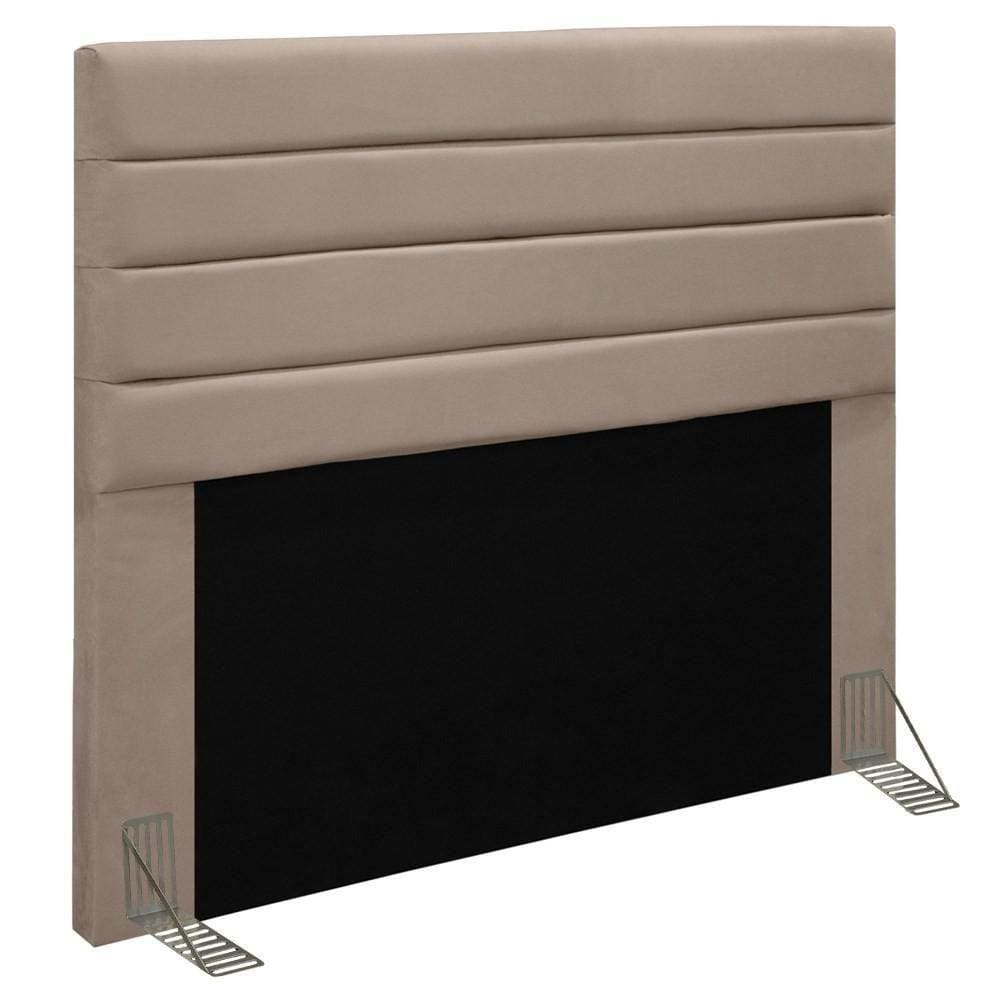 Cabeceira Casal King 193Cm Rubi D10 Suede Bege
