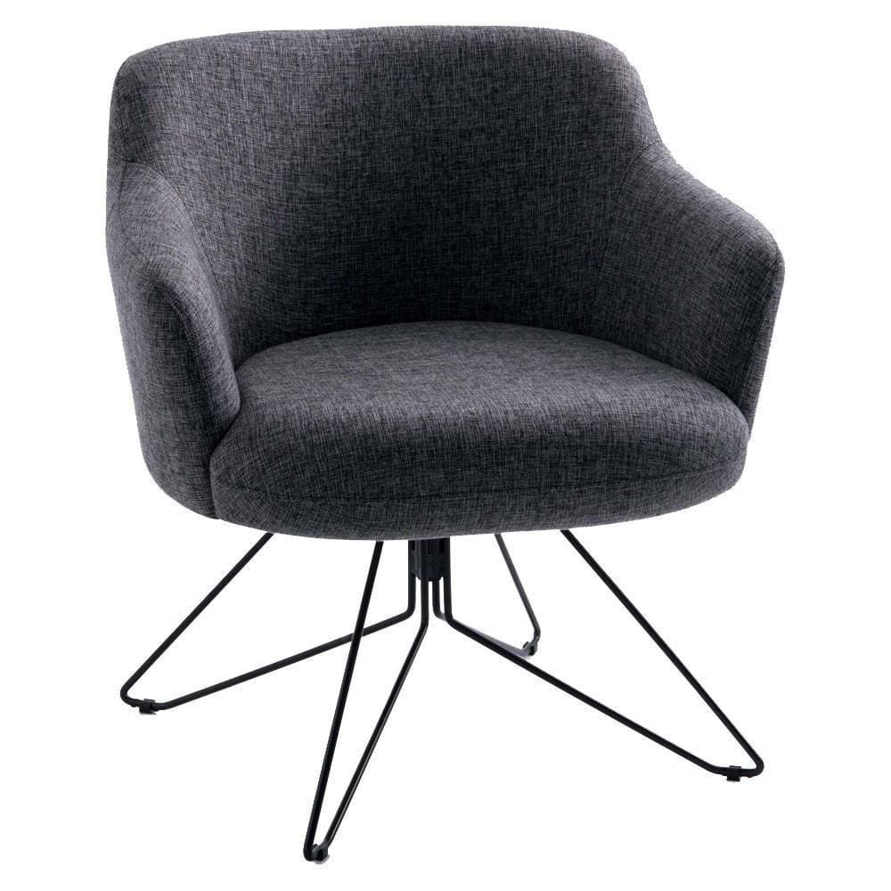 Poltrona Base Orby Fixa Jade C-469 Linho Mescla