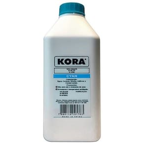 Litro de Tinta Kora Epson Universal Corante CY Cyano Compativel Com Epson L3150 L3250 L355 L365 L375 L395