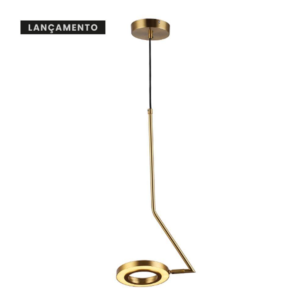 PENDENTE EGO |Ø22 + HASTE 75CM - BRONZE 10w 3000K