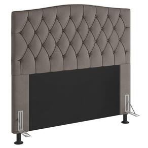 Cabeceira Queen Size Greta 160Cm Com Frame Bege