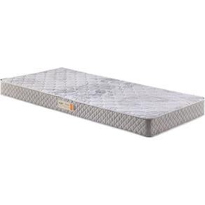 Colchão Solteiro D33 Bordado 088x188x25cm Ecoline Ecoflex Cinza