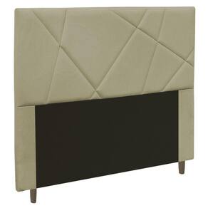 Cabeceira Cama Box Casal Queen Size Mali 160Cm Bege