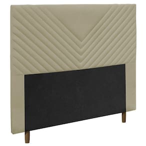Cabeceira Cama Box Casal King Size Viena 195Cm Bege