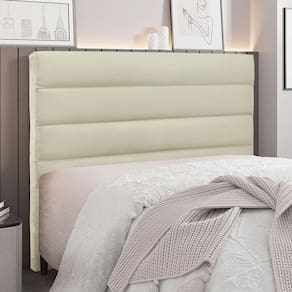 Cabeceira Para Cama Box Casal La Italiana 140Cm Veludo Bege