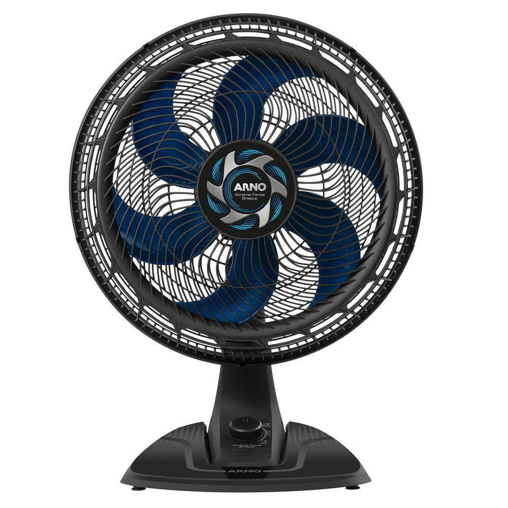 Ventilador de Mesa 40cm Arno Xtreme Force Breeze VB40 Preto com Azul 220V