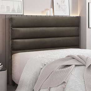 Cabeceira Cama Box Queen La Italiana 160Cm Veludo Marrom