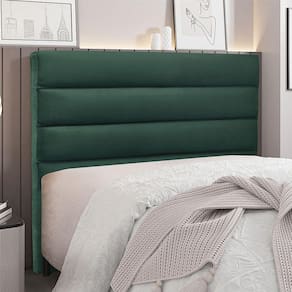 Cabeceira Para Cama Box Casal La Italiana 140Cm Veludo Verde