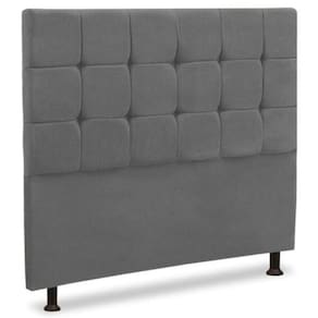 Cabeceira Luxo Sleep Malu Casal 140cm Cinza