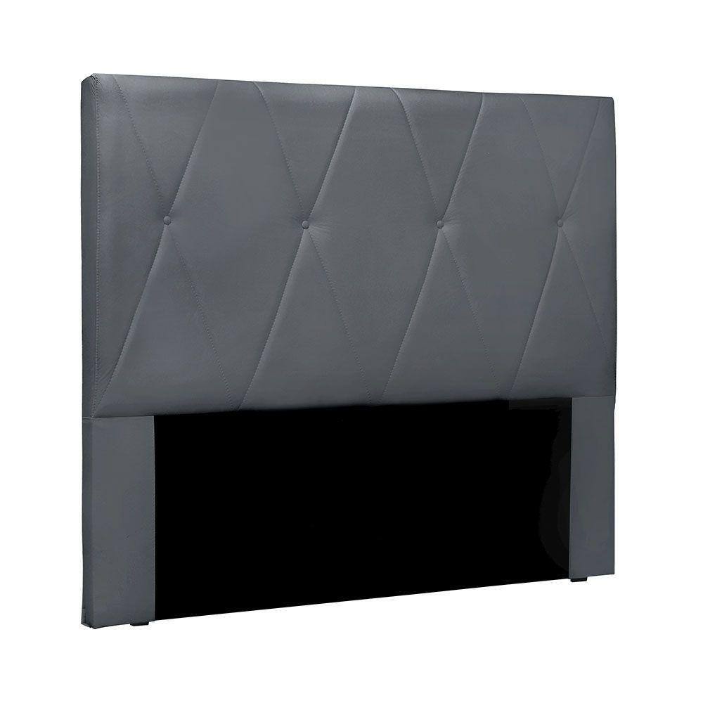 Cabeceira Para Cama Box King Aquilla 195Cm Veludo Cinza