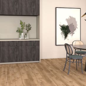 Piso Laminado 135,7x19,7cm Prime Cola Eucafloor - caixa com 2,14m2 - Cacau