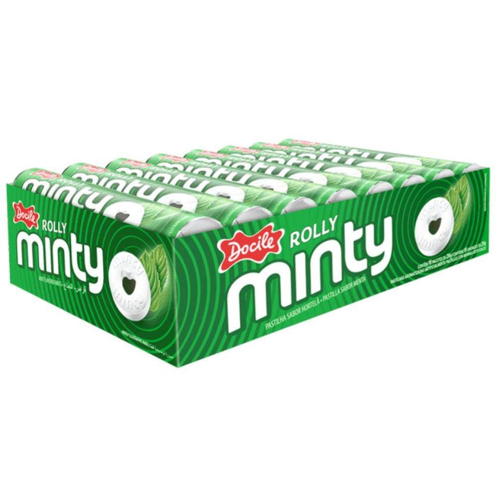 Pastilha Rolly Minty Menta Caixa C/16unid - 464g